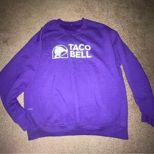 Vibrant Purple Crewneck Sweater with Logo